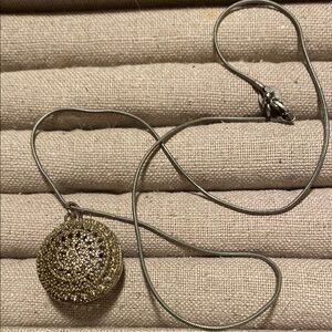 Sparkling Gold Sphere Necklace